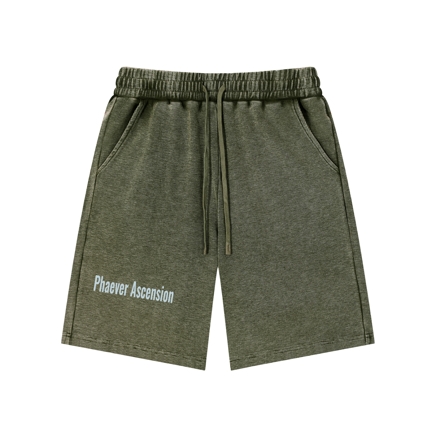 Mineral Wash Waffle Knit Shorts