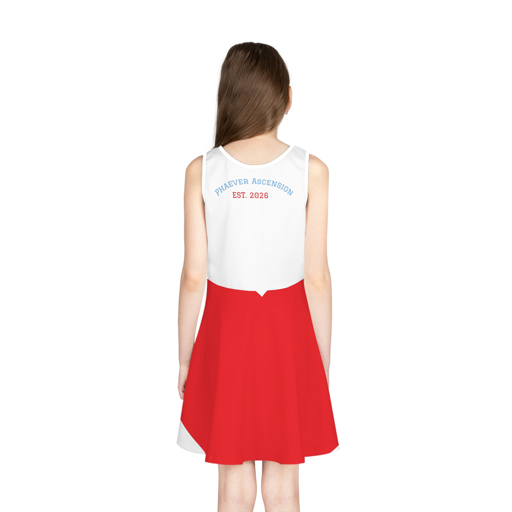 Girls' Sleeveless Sundress (AOP)